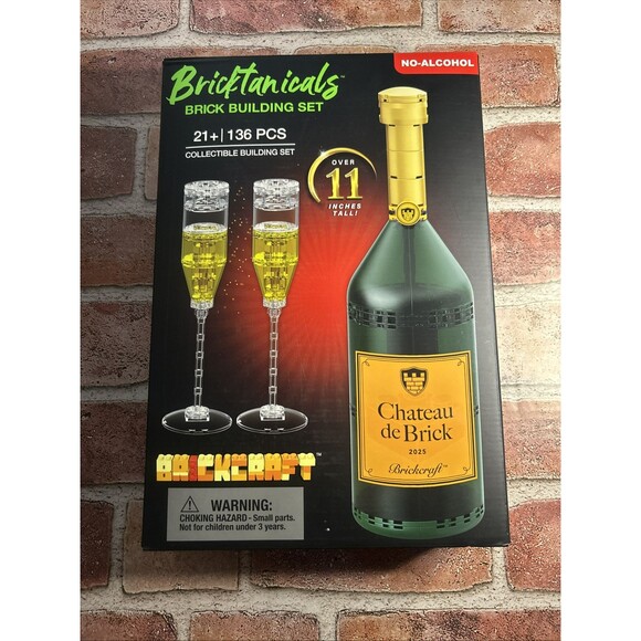Brickcraft Chateau De Brick Bottle Brick Building Set Bricktanicals New - Picture 1 of 2